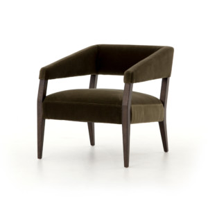 Gary Club Chair-Olive Green