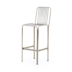 Cade Bar Stool-Pewter