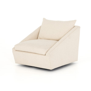 Arrow Swivel Chair-Dobie Ecru