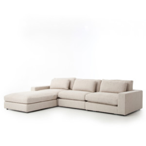 Bloor Sofa W Ottoman Kit-Essence Natural