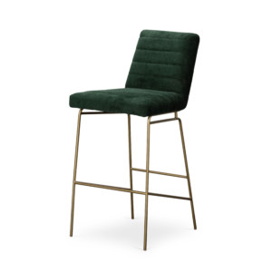 Jude Bar Stool-Emerald Worn Velvet