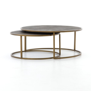 SHAGREEN NESTING COFFEE TABLE