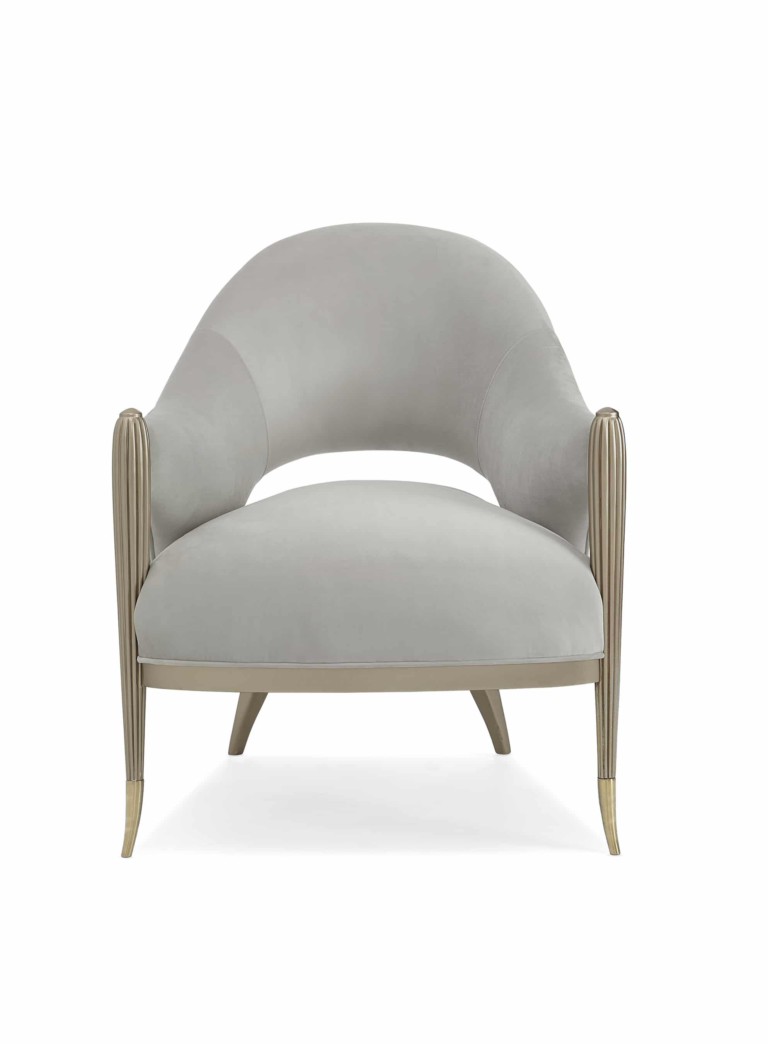 It's impossible not to notice how pretty this chair is and we know you'll agree it has unforgettable allure. A shaped