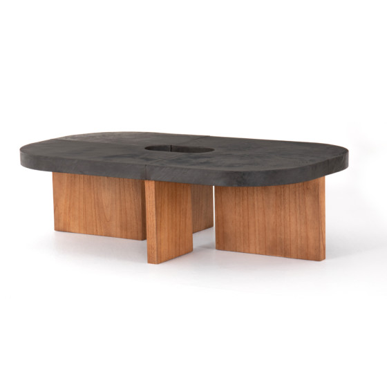 Arnell Coffee Table-Grey Concrete