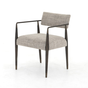 Waldon Dining Chair-Thames Coal - metal and wood chair