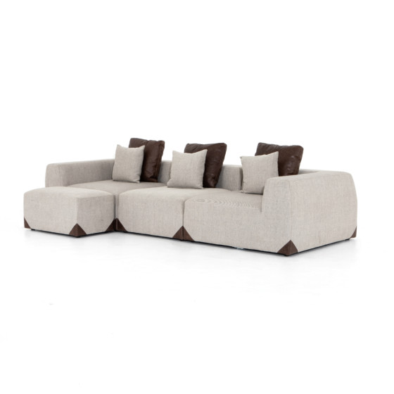 Madden 3 Pc Sectional With Ottoman-Gabar