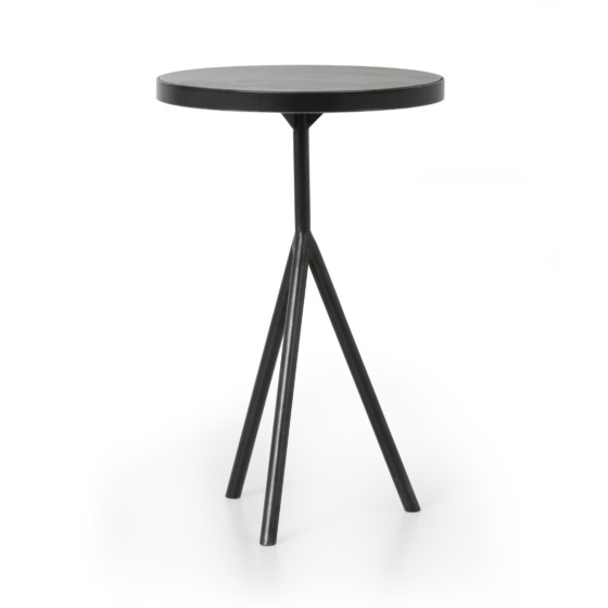 Corin End Table-Bluestone/Powder Black