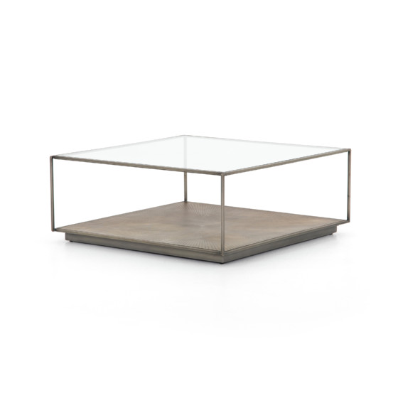 Abel Sunburst Square Coffee Table-Sunbur