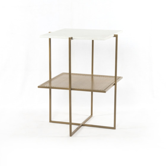 Olivia Nightstand-Antique Brass