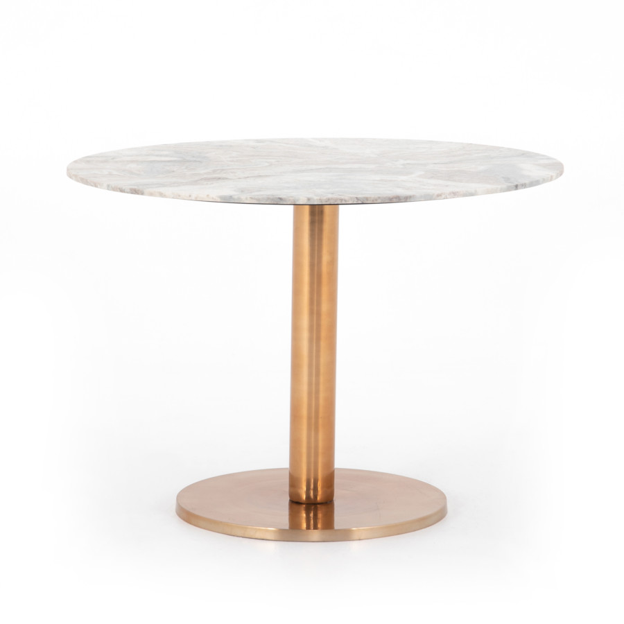 Nola Dining Table-Rose Brass