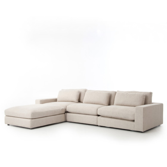 Bloor Sofa W Ottoman Kit-Essence Natural