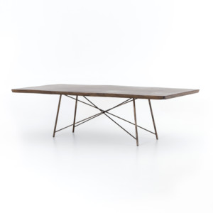 Rocky Dining Table-Bronzed Iron