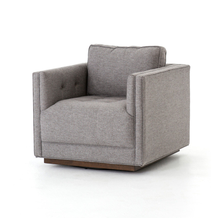 Kiera Swivel Chair-Noble Greystone