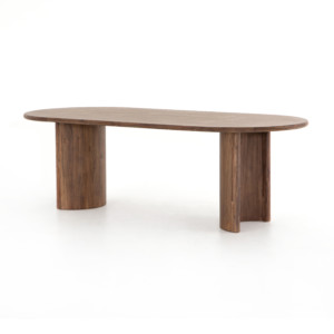 Paden Dining Table-Seasoned Brown Acacia