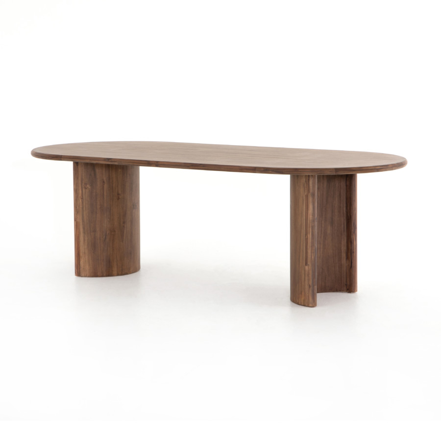 Paden Dining Table-Seasoned Brown Acacia