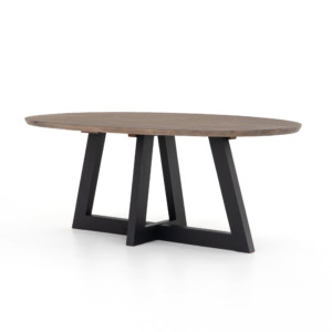 Pryce Oval Dining Table-Sundried Ash